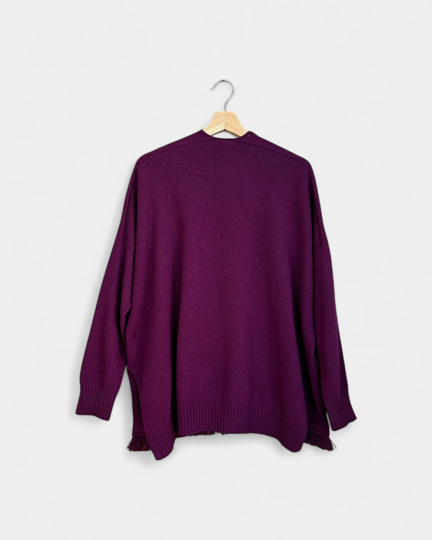 Burgundy cardigan, Liviana Conti, 42